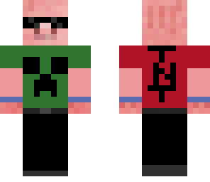 cool pig in creeper t