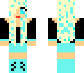 black and aqua