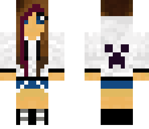 purple creeper hoodie girl
