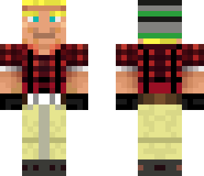 blonde lumber jack