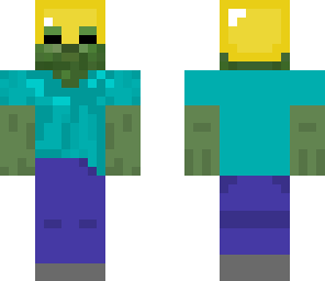 zombie with a butter helmet