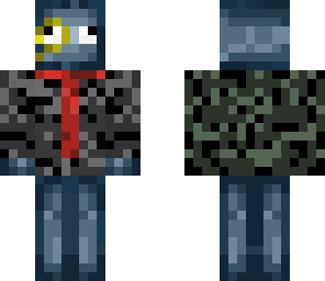 professer squidley with bedrock suit