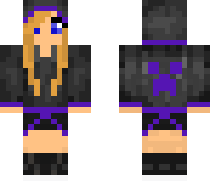 purple creeper hoodie