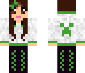 apple green girl creeper hoodie