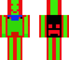 red and green man