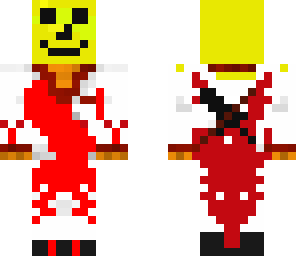 knived guy with smiley face