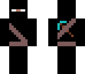 herobrine with a picaxe