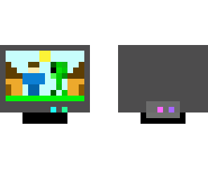 steve and creeper on tv