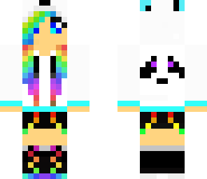 rainbow panda girl