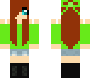 green bow girl