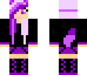 purple wolf girl
