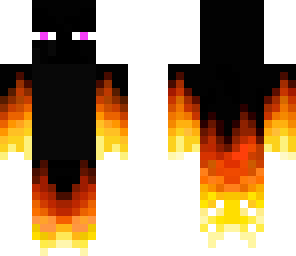 purple eyed_fire-enderman