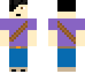 purple shirt