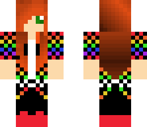 rainbow plaid girl