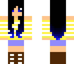 blue-tipped hair cowgirl