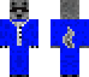 blue suit wolf