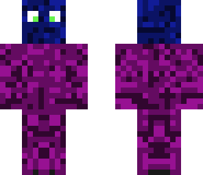 purple and blue man
