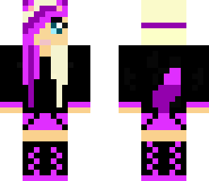 purple headphone wolfgirl