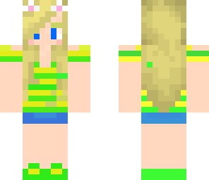 blonde striped girl