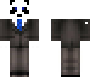panda in a suit