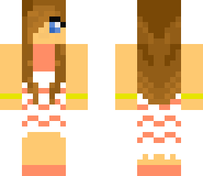 orange dress girl
