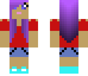 purple haired girl