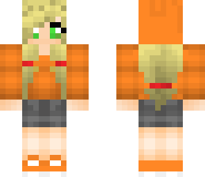 applejack as a humen with a hoddie