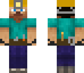 steve with miner stuffs