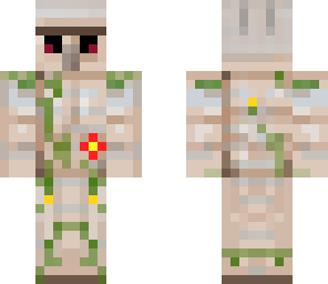 iron golem with rose