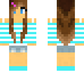 sky blue stripeshirt girl