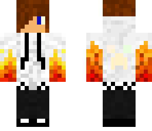 cool guy with fire jacket