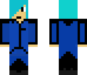 blue haired emo boy