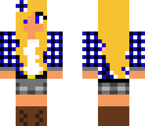 blue plaid country girl