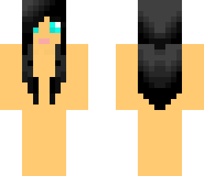 black hair girl base 1