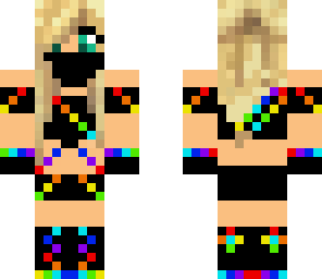 rainbow ninja skin in black