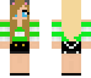 cute green girl