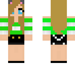 cute green girl