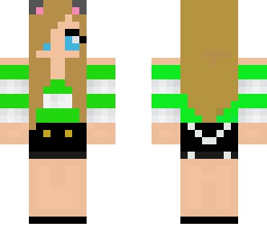 cute green girl