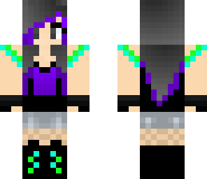 emo or rave girl