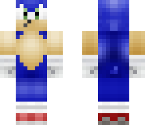 sonic  with headphones