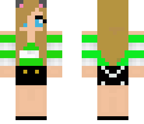 cute green girl