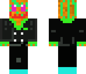 negative colors pumpkin dude