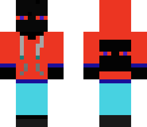 enderman with red hoodie