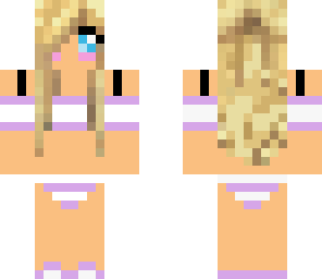 skeletal665 swim collection light purple
