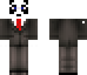 panda in a suit