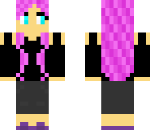 pink haired girl