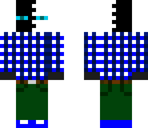 black and white enderman