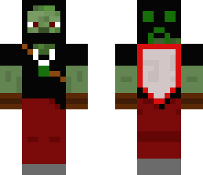 red zombie robber oot sheild and an amulite
