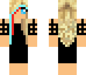 vampire with blue eyes and a black dress