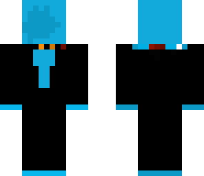 the blue and black man